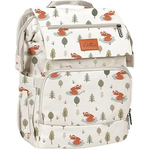 PILLANI Baby Diaper Bag Backpack - Large Bag for Boys & Girls, Waterproof Diaper Backpack - Travel Diaper Bags w/Changing Pad, Baby Registry Search & Shower Gifts - Essentials Must Haves Newborn Stuff