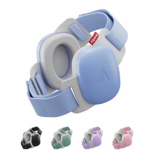 Alpine Muffy Baby Comfort - Protects Hearing for Babies and Toddlers - CE & ANSI Certified - Unique Headband for Safe fit & Comfort - Multi-adjustable for Ages 3-48 Months - 24dB Sound Reduction, Blue