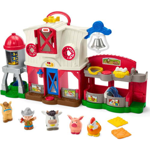 Little People Toddler Learning Toy Caring for Animals Farm Interactive Playset with Smart Stages for Ages 1+ Years