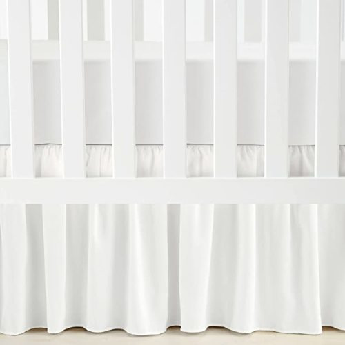 Lush Decor Ruffle Crib Skirt, 16" Drop, White