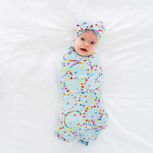 Friends Forever Swaddle & Luxe Bow Headband Set