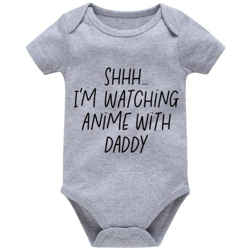 Viuluti Daddy Romper for Baby Cute Boy Girls Bodysuits Infant Clothes One-piece Onesie Unisex Newborn Outfits