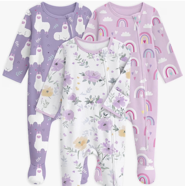 Unnivoll Baby Sleepers 100% Cotton Baby Pajamas Baby Boys Girls Clothes