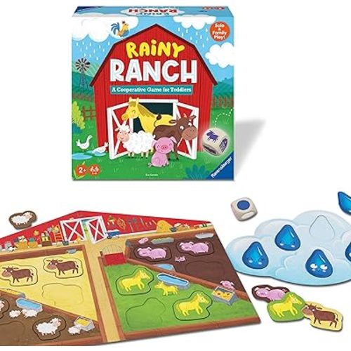 Ravensburger Rainy Ranch - Engaging Cooperative Game for Toddlers - Skill Development - Flexibility for Growing Minds - Stimulates Imagination - MESH Accredited