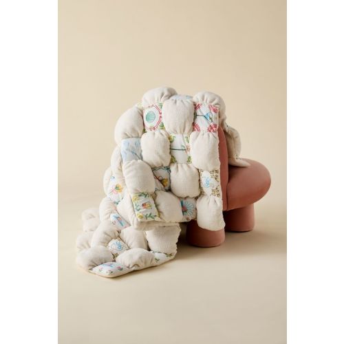 Printed Marshmallow Cloud Fleece Throw Blanket