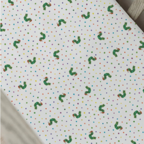 [Preorder] Organic Crib Sheets in Caterpillar – L'ovedbaby