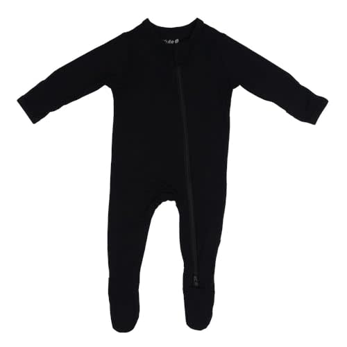 KYTE BABY Unisex Zipper Closure Footies, Rayon Made From Bamboo, 0-24 Months