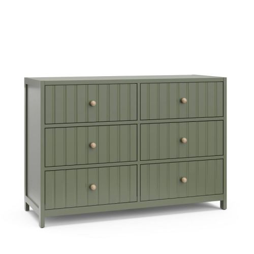 Graco Teddi 6 Drawer Dresser - Olive