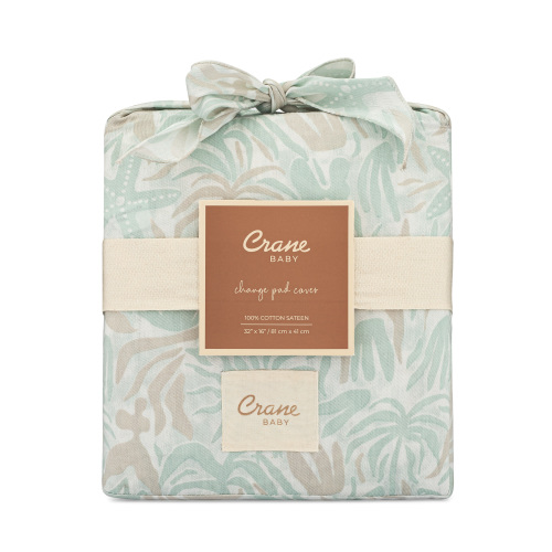 Cove Change Pad Cover - Beach Life Pattern | Crane Baby
