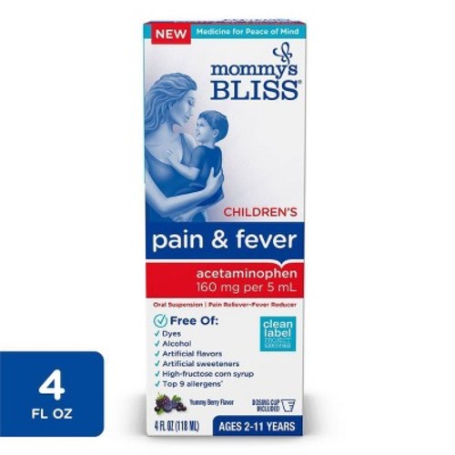 Mommy's Bliss Children's Pain & Fever Acetaminophen - 4 fl oz