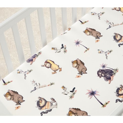 Where The Wild Things Are Organic Crib Fitted Sheet | Pottery Barn Kids