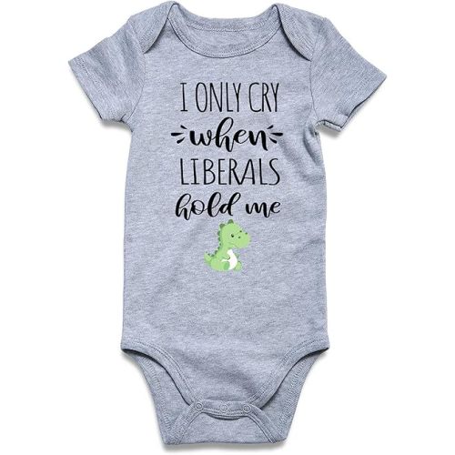 RAISEVERN Baby Boys Girls Clothes Infant Romper Newborn Bodysuits Funny Outfit 0-12 Months