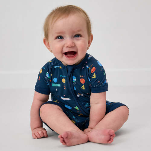 Solar Explorers Shorty Zippy | Little Sleepies (6-12 months)