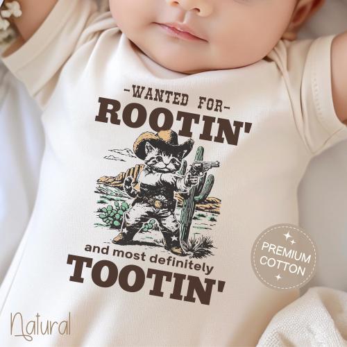Funny Baby Onesie® Rodeo Rootin Tootin Cowboy Baby Onesie® Newborn Boy Western Baby Bodysuit Rodeo Baby Shower Gift Funny Farm Baby Shirt