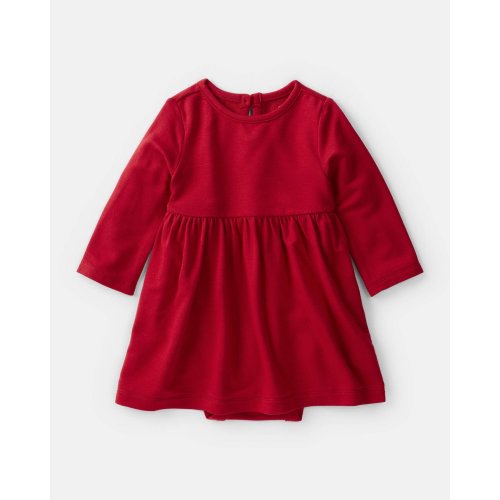 Baby Girl PurelySoft Bodysuit Dress - Red - Carter's | Carter's