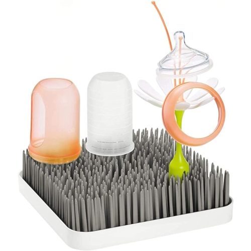 Boon Grass Countertop Baby Bottle Drying Rack, Gray