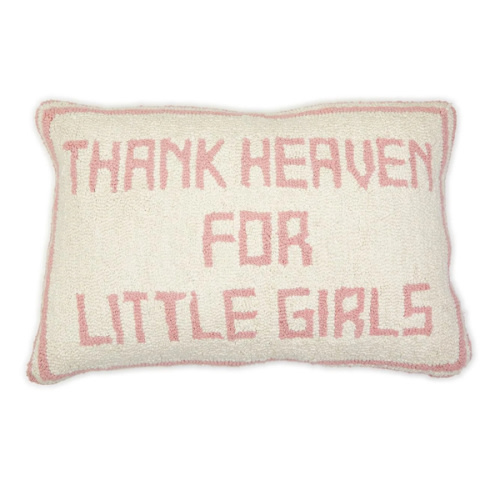 Two's Company - Thank Heaven for Little Girls Punch Embroidery Decorat - Default Title - Sweet E's Children's Boutique