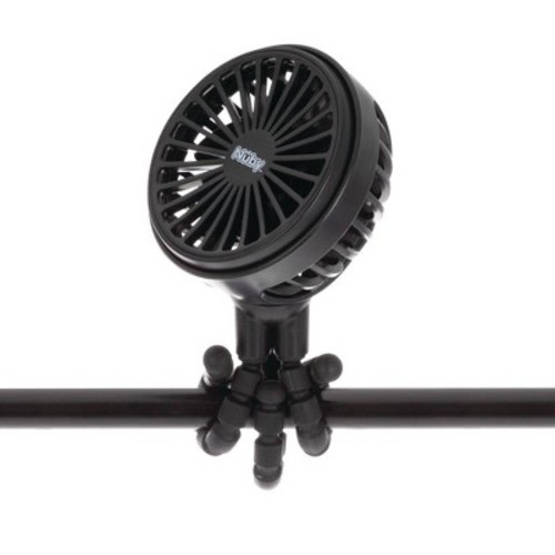 Nuby Portable 3 speeds USB Rechargeable Stroller Fan - Black