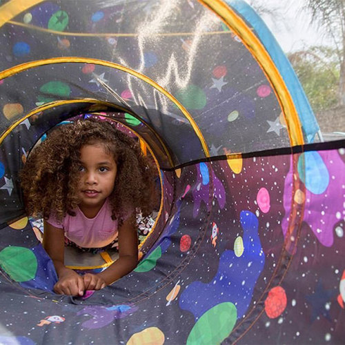 Galaxy Tunnel with Glow in the Dark Stars