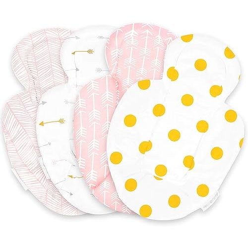 Infant Insert Compatible with 4Moms Mamaroo & Rockaroo – Car Seat Insert 2 Pack – Reversible Infant Car Seat Insert – Soft Plush Minky Car Seat Head Support Insert