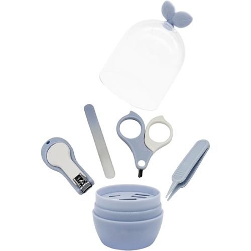 4-in-1 Baby Nail Care Set, Infant Nail Clippers Scissors Nail File Tweezers Baby Manicure Kit Pedicure kit