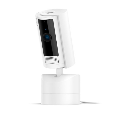 Ring Pan-Tilt Indoor Cam | See all around with 360° pan coverage, HD video, plus Two-Way Talk (2024 release) | White
