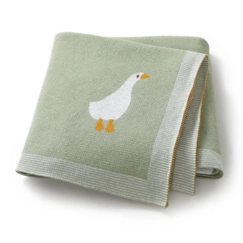 Goose Knitted Blanket