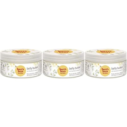 Burt's Bees Belly Butter Skin Care, Mama Pregnancy Lotion, Stretch Mark Cream, with Shea Butter and Vitamin E, 99% Natural, 6.5 Ounce (Pack of 3) (Packaging May Vary)
