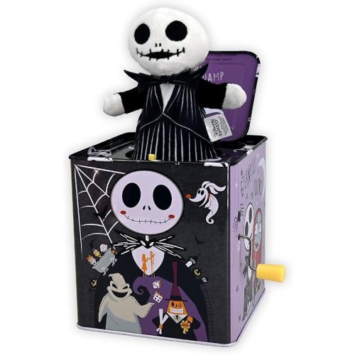 KIDS PREFERRED Disney Baby The Nightmare Before Christmas Jack Skellington Classic Jack in The Box Musical Toys for Babies and Toddlers, 5 Inches