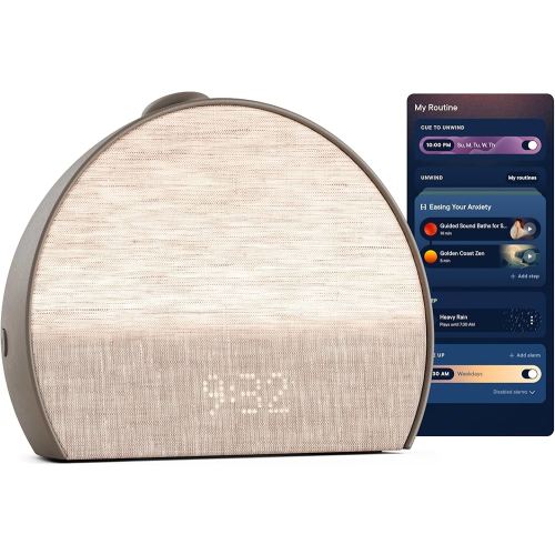 Hatch Restore 3 Sunrise Alarm Clock, Sound Machine, Smart Light (Cocoa) - White Noise, Screen-Free Sleep Routine