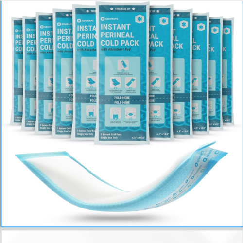 ICEWRAPS Instant Postpartum Cold Pads for Women After Birth – Ice Packs for Postpartum Care, Easy to Activate (Squeeze to Use) Stays Cold up to 20 Min, 12 Pack, Disposable Pads – FSA-HSA Eligible