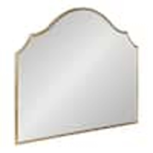 Kate and Laurel Leanna 27.5 in. H x 31.5 in. W Glam Arch Framed Gold Wall Mirror 220510