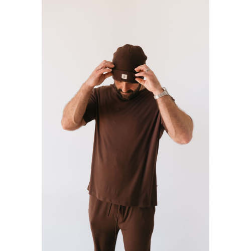 Men's Bamboo Short Sleeve Pajama | Coffee Bean