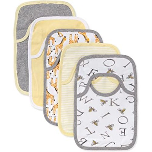 Burts Bees Baby Unisex-Child Pull On Bibs