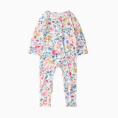 Little Sleepies Ruffle Zippy Footie - Tiny Blooms, 0-3 M