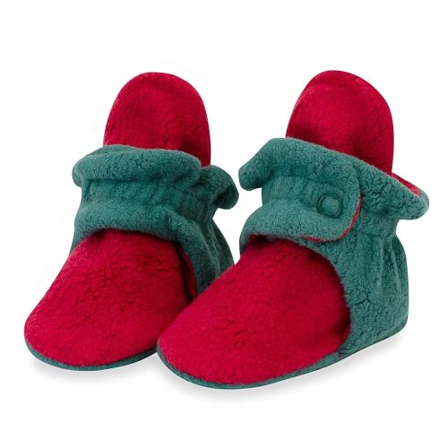 Zutano Unisex Fleece Baby Booties, Two Snap Closure, Newborn to 24 Months