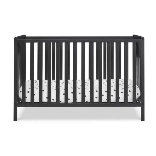 Delta Children Heartland 4-in-1 Convertible Crib - Greenguard Gold Certified - Black