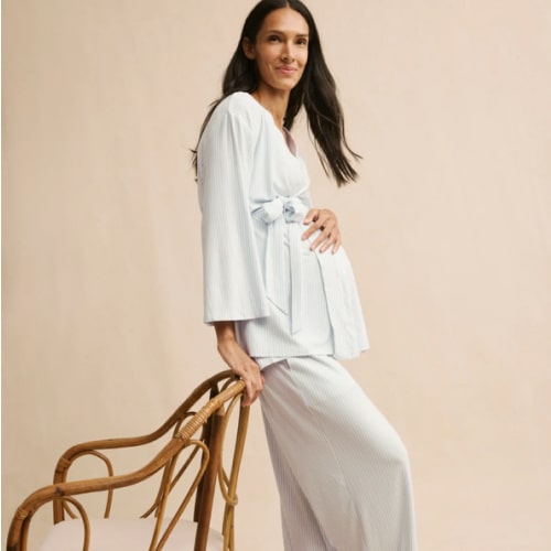 LAKE | Women | DreamModal Pajamas | Fog Maternity Kimono Bundle
