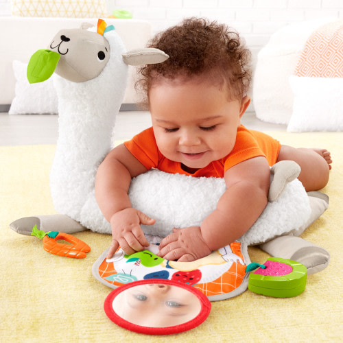 Fisher-Price Grow-With-Me Tummy Time Llama