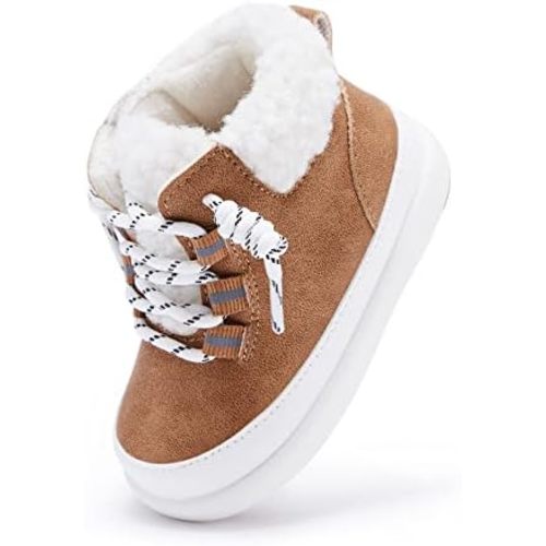 BMCiTYBM Baby Snow Boots Winter Shoes Infant Boys Girls Booties Non Slip Cold Weather 6-24 Months