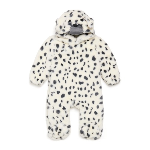 MORI Faux-Fur Dalmatian Print All-in-One (0-24 Months)
