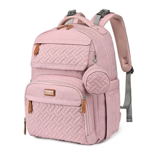 BabbleRoo Diaper Bag Backpack - Travel Backpack, Baby Diaper Bag with Changing Pad & Accessories