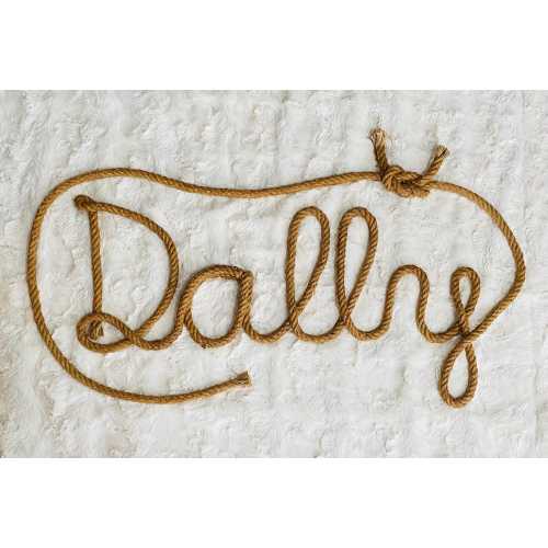 Personalized Rope Name Sign With Wrap Around Lasso: Rustic Western Nursery Wall Art