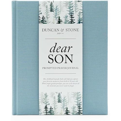 Duncan & Stone Baby Memory Book - Blue