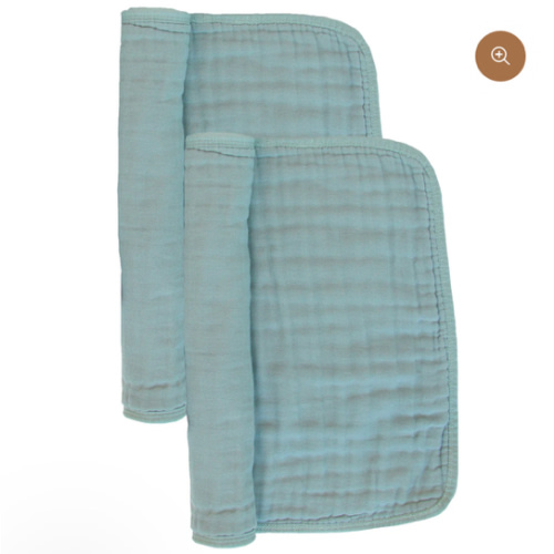 Cloud Muslin™ Burp Cloth 2 Pack - Steel
