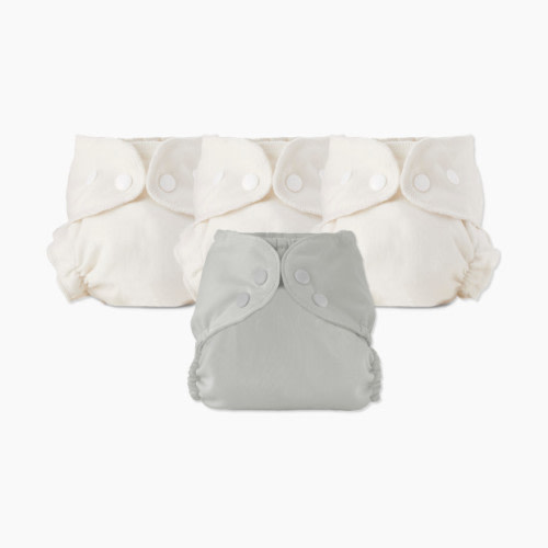 Esembly Blowout Proof Cloth Diaper Bundle - Dove, Size 1 (7-17lbs)