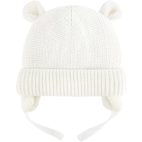 Duoyeree Cozy Baby Beanie with Earflaps and Fleece Lining - Winter Hat for Baby Boys & Girls