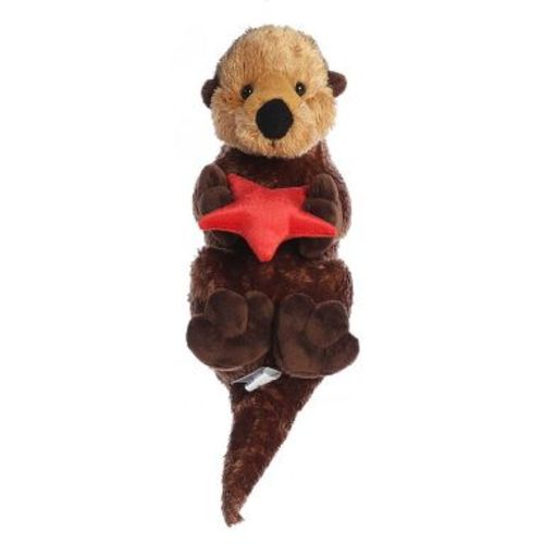 Aurora Medium Cali Otter Flopsie Adorable Stuffed Animal Brown 12"