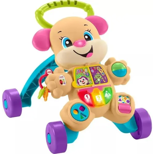 Fisher-Price Baby Toy Laugh & Learn Smart Stages Learn with Sis Walker with Music Lights & Activities for Infants Ages 6+ Months