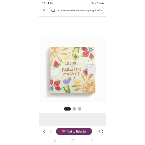 Farmer's Market Soft Book – Artisan, Handcrafted | DEMDACO